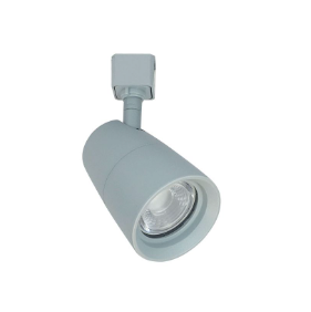 Nora Lighting NTE-875L935X18S/J MAC XL LED J-Style Track Head, Lumens 1200lm, 18W, Color Temerapratue 3500K, Spot/Flood, Silver Finish