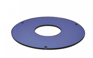 Nora Lighting NTG-8B/80 8 Inch Glass Blue With 80MM Compact Fluorescent