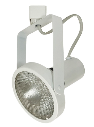 Nora Lighting NTH-108W/A Gimbal Par38 Track Head, White Finish