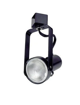 Nora Lighting NTH-146B/L Front Loading Gimbal Ring PAR20 Track Light Black Finish L-Style