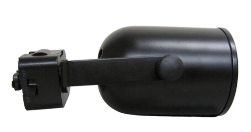 Nora Lighting NTH-694B/J Mini Baffle Round Back Cylinder J-Style Track Head MR16, Black Finish