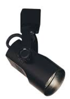 Nora Lighting NTH-695B/J Telescope J-Style Track Head Line Voltage MR16 GU10, Black Finish