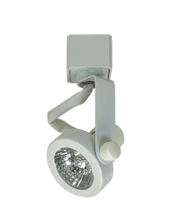 Nora Lighting NTH-697W/J Gimbal Ring J-Style Track Head Line Voltage MR16 GU10, White Finish
