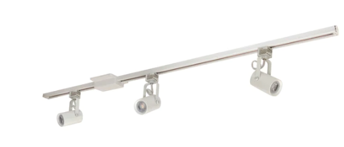 Nora Lighting NTLE-860L94010W 4-ft Track Pack W/3 MAY 800lm LED Track Heads, Color Temperature 4000K, White Finish