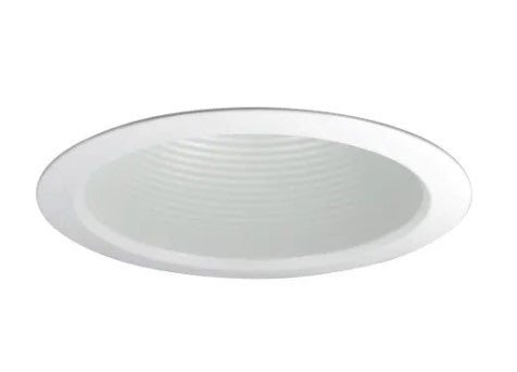 Nora Lighting NTM-526W 5 Inch Air-Tight Baffled Lensless Shower Trim, White Finish