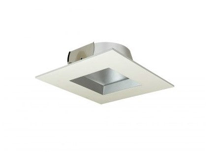 Nora Lighting NTM-6857HZHZW 6 Inch Square Regressed Reflector Trim, Haze/White Finish