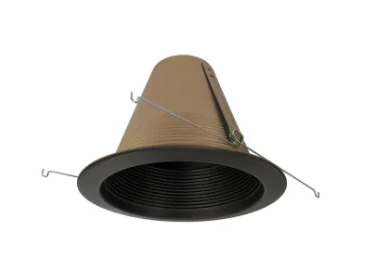 Nora Lighting NTM-726BZ 6" Air-Tight Baffled Lensless Shower Trim, Bronze Finish