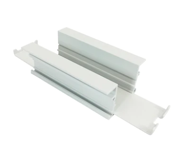 Nora Lighting NTRT-10W One or Two Circuit Straight Connector for Recessed Track, White Finish