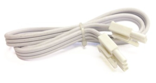 Nora Lighting NUA-812W 12" LEDUR Interconnect Cable, White Finish