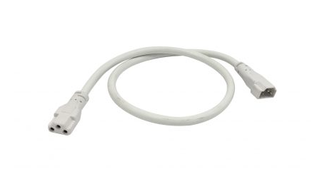 Nora Lighting NULSA-218 18" Jumper Cable for NULS LED Linear Undercabinet, White Finish
