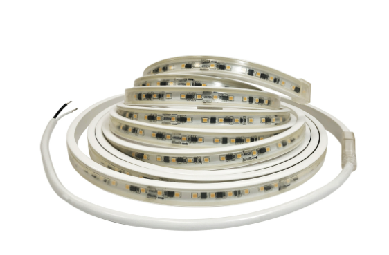 Nora Lighting NUTP13-W9-8-12-930/HW Custom Cut 9-ft 8-in 120V Continuous LED Tape Light, Lumens 330lm / 3.6W per foot, Color Temperature 3000K, w/ Mounting Clips & 8' Hardwired Power Cord