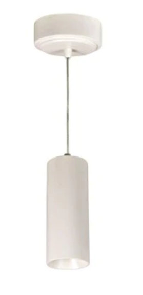 Nora Lighting NYLM-2C40XWWLE3A 2" iLENE Cable Mount Mini Cylinder, Lumens 1000lm, 14W, Color Temperature 4000K, 120V Triac/ELV Dimming, White Finish