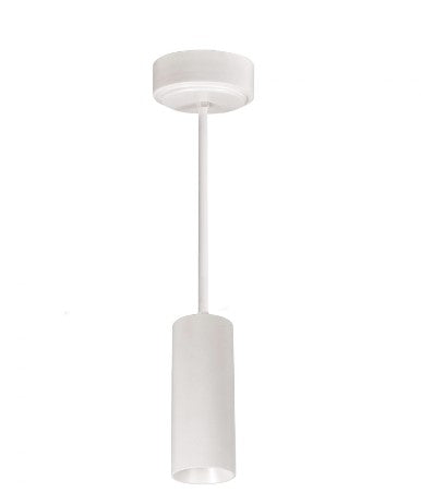 Nora Lighting NYLM-2ST30XWWLE3A/48 2 Inch iLENE LED Mini Cylinder, 48 Inch Stem Mounted, Lumens 1000lm / 14W, Color Temperature 3000K , White Finish 120V Triac/ELV Dimming