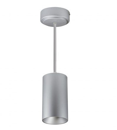 Nora Lighting NYLM-3ST27XSSLE4/12 3 Inch iLENE LED Mini Cylinder, 12 Inch Stem Mounted, Lumens 1500lm / 30W, Color Temperature 2700K , Silver Finish 120V Triac/ELV/0-10V & 277V 0-10V Dimming