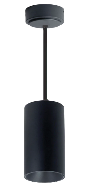 Nora Lighting NYLM-3ST30XBBLE4/24 3" iLENE 24" Stem Mount Mini Cylinder, Lumens 1500lm, 30W, Color Temperature 3000K, 120V Triac/ELV/0-10V & 277V 0-10V Dimming, Black Finish
