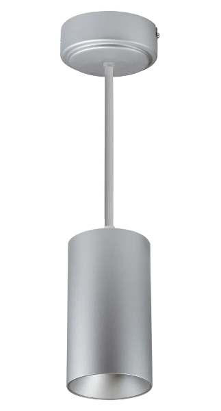 Nora Lighting NYLM-3ST30XSSLE4/36 3" iLENE 36" Stem Mount Mini Cylinder, Lumens 1500lm, 30W, Color Temperature 3000K, 120V Triac/ELV/0-10V & 277V 0-10V Dimming, Silver Finish