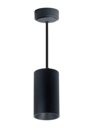 Nora Lighting NYLM-3ST35XBBLE4/12 3" iLENE 12" Stem Mount Mini Cylinder, Lumens 1500lm, 30W, Color Temperature 3500K, 120V Triac/ELV/0-10V & 277V 0-10V Dimming, Black Finish