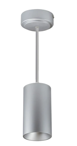 Nora Lighting NYLM-3ST40XSSLE4/36 3" iLENE 36" Stem Mount Mini Cylinder, Lumens 1500lm, 30W, Color Temperature 4000K, 120V Triac/ELV/0-10V & 277V 0-10V Dimming, Silver Finish