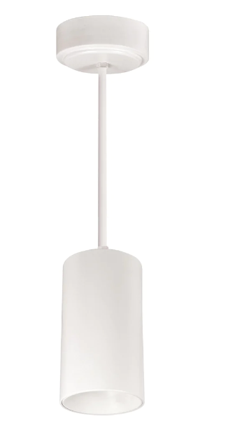 Nora Lighting NYLM-3ST40XWWLE4/48 3" iLENE 48" Stem Mount Mini Cylinder, Lumens 1500lm, 30W, Color Temperature 4000K, 120V Triac/ELV/0-10V & 277V 0-10V Dimming, White Finish