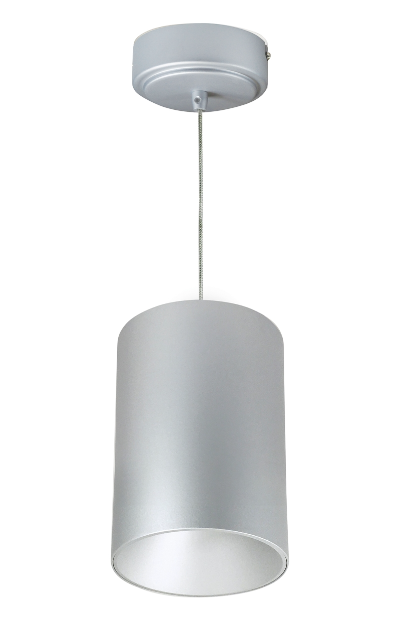 Nora Lighting NYLM-5CCDXSSLE4 5" iLENE Cable Mount Mini Cylinder, Lumens 1800lm, 40W, Color Temperature Comfort Dim, 120V Triac/ELV/0-10V & 277V 0-10V Dimming, Silver Finish