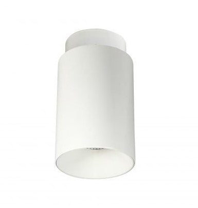 Nora Lighting NYLM-5SCCDXWWLE4 5 Inch iLENE LED Mini Cylinder, Surface Mounted, Lumens 1800lm / 40W, Color Temperature Comfort Dim , White Finish 120V Triac/ELV/0-10V & 277V 0-10V Dimming