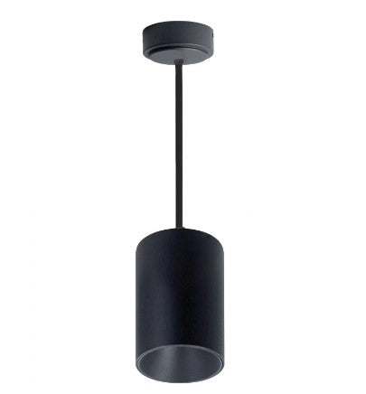 Nora Lighting NYLM-5ST40XBBLE4/36 5 Inch iLENE LED Mini Cylinder, 36 Inch Stem Mounted, Lumens 2000lm / 40W, Color Temperature 4000K , Black Finish 120V Triac/ELV/0-10V & 277V 0-10V Dimming