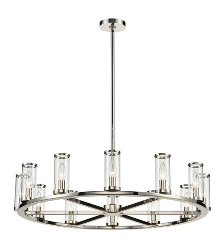 Alora Lighting CH309012UBCG Revolve 12 Light 33 inch Chandelier Ceiling Light Bronze Finish