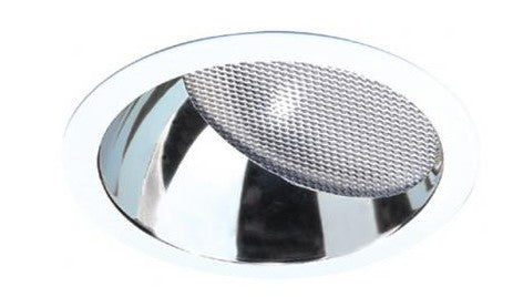 ELCO Lighting EL921C 8 Inch CFL Reflector Wall Wash with Regressed Prismatic Lens (2) 42W Clear with White Ring Finish