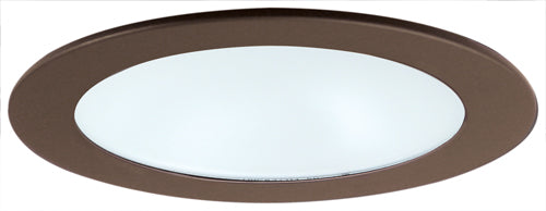 ELCO Lighting EL512KBZ 5 Inch Shower Trim with Albalite Lens Bronze Finish with Socket Bracket