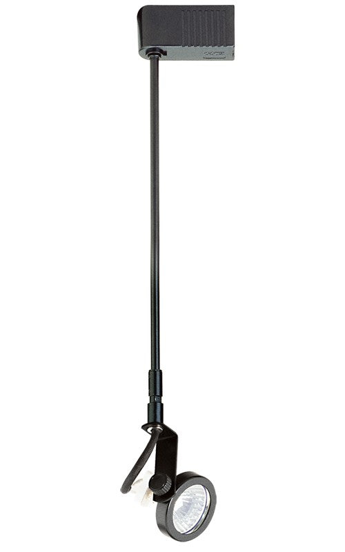 ELCO Lighting ET526-18W Electronic Low Voltage Gimbal Ring Accent Light with Stem Extension Track Fixture 18 inch Extension 50W 12V White Finish