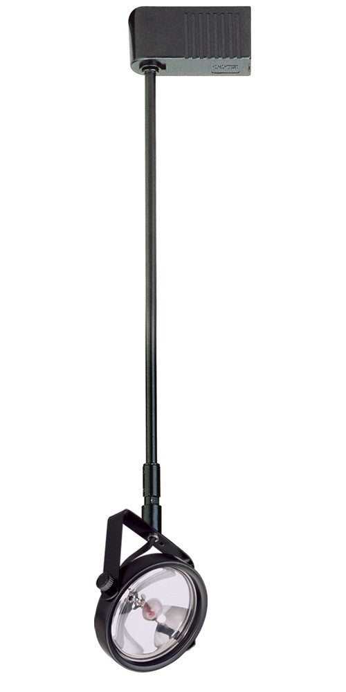 ELCO Lighting ET565-48B Electronic Low Voltage Gimbal Ring Accent Light with Stem Extension Track Fixture 48 inch Extension 50W 12V Black Finish