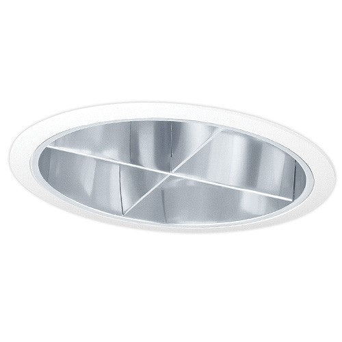 ELCO Lighting EL781C 7 Inch CFL Vertical Cross Blade Reflector 42W Clear Finish