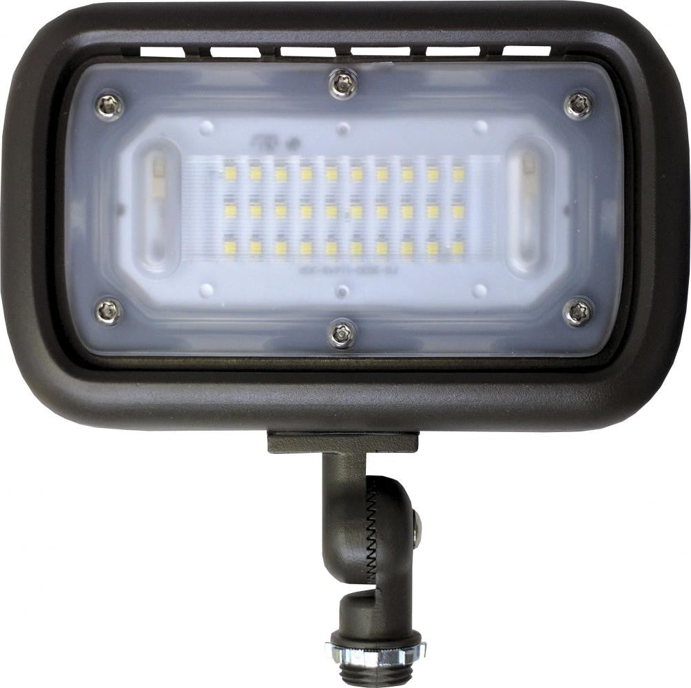 ELCO Lighting EFL30S40WFT Mini LED Floodlight 30W 4000K 3000 lm 120/277V Dark Bronze Finish | BuyRite Electric
