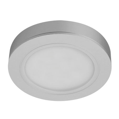 ELCO Lighting E250N Undercabinet Pucks, Aster Mini Slim Round LED Puck Light 3.5W 3000K 280 lm 12V Nickel Finish