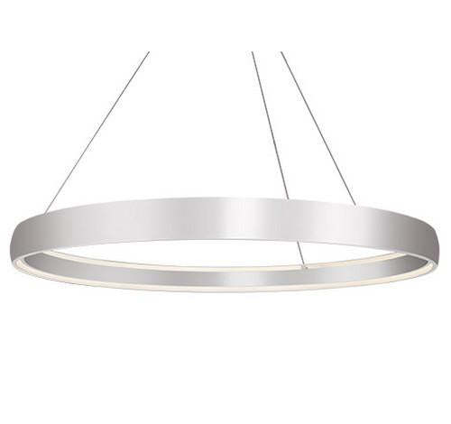 Kuzco Lighting PD22772-XX Halo Halo Circular Brushed Silver Pendant Light 120V - BuyRite Electric