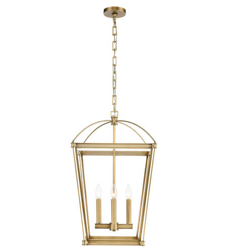 Alora Lighting PD312217VB Manor 4 Light 17 inch Brass Pendant Ceiling Light