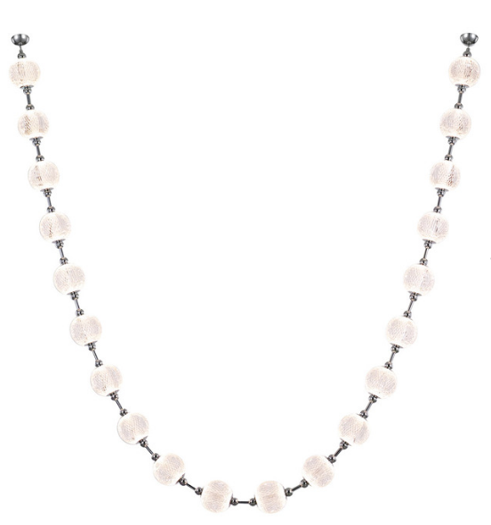 Alora Lighting PD321212PN Marni String 145.5 Inches Linear Multi LED Pendant Ceiling Light, Polished Nickel Finish