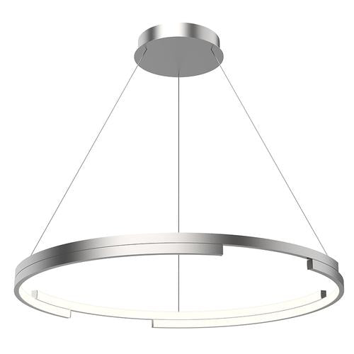 Kuzco Lighting PD52732-BN LED Anello Minor 32 Inch Pendant Ceiling Light Brushed Nickel Finish