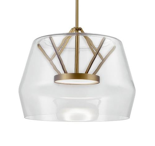 Kuzco Lighting PD61418-XX Deco LED Mini Vintage Brass Pendant Light 120V - BuyRite Electric