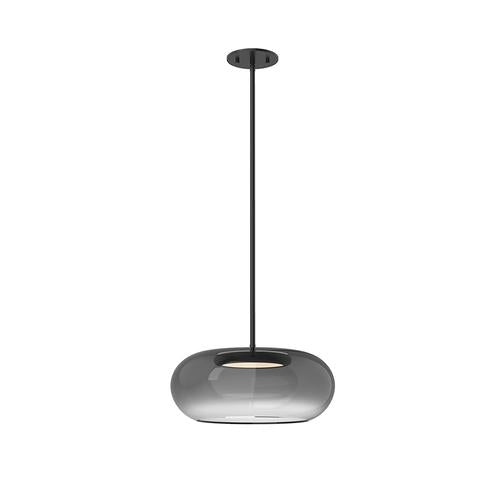 Kuzco Lighting PD62014-BK/SM LED Trinity 14 Inch Pendant Ceiling Light Black and Smoked Finish