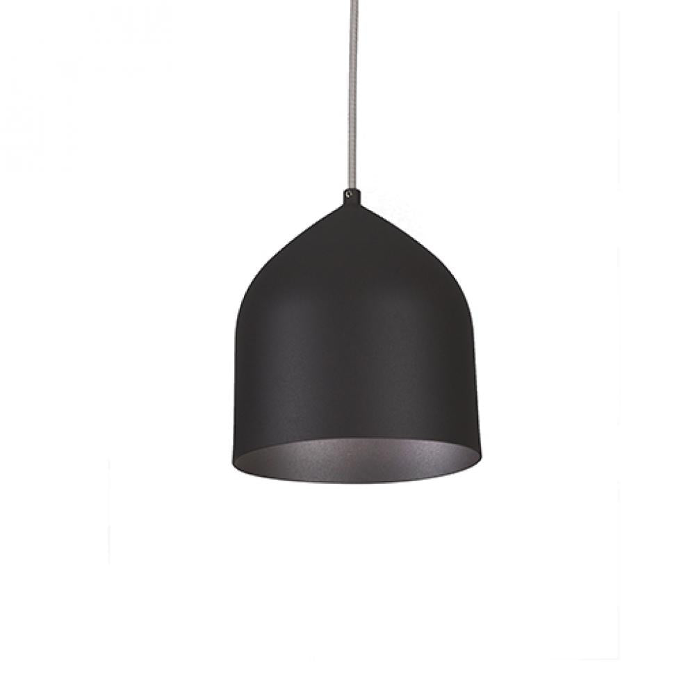 Kuzco Lighting PD9108-BK/BK LED 8 Inch Helena Pendant Ceiling Light Black/Black Finish