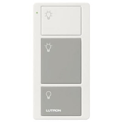 Lutron PJ2-3B-GWG-L01 Lutron Pico Wireless Control - 3-Button - White-Gray