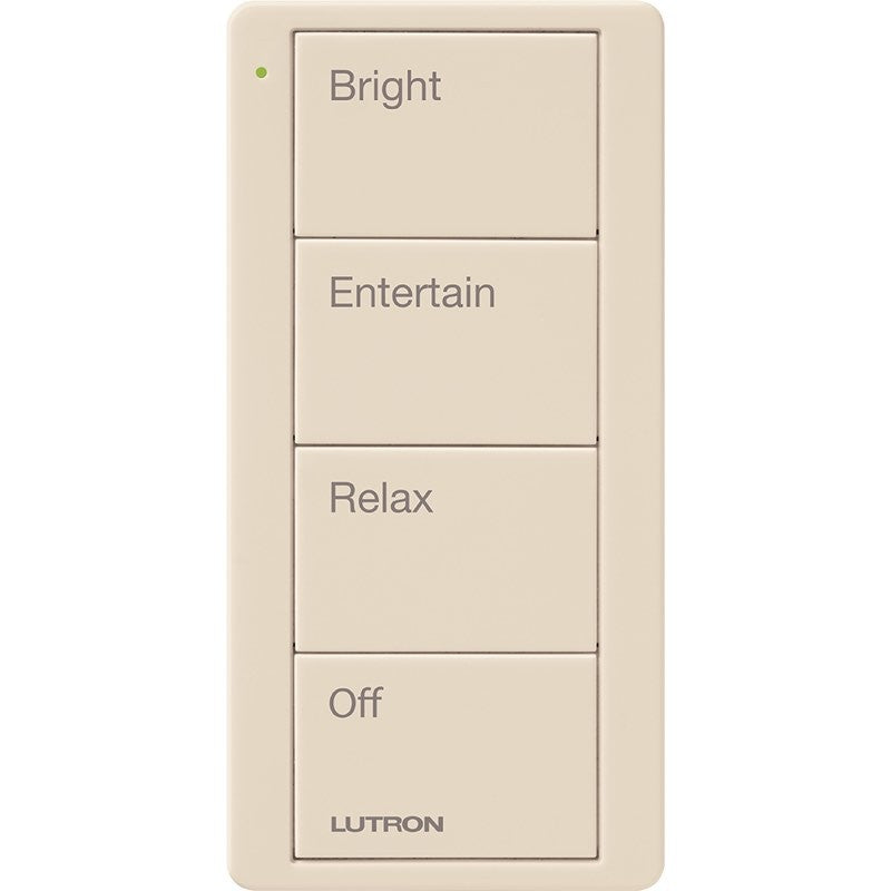 Lutron PJ2-4B-GLA-P03 Lutron Pico Wireless Control - 4 Button Any Room Scene - Light Almond