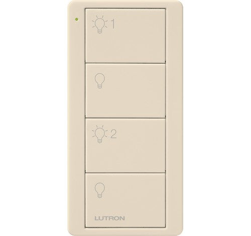 Lutron PJ2-4B-WH-L21P Pico Dual Group Wireless Remote Controller And M