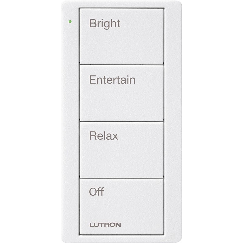 Lutron PJ2-4B-TSW-P03 Lutron Pico Wireless Control - 4-Button Any Room Scene - Snow White
