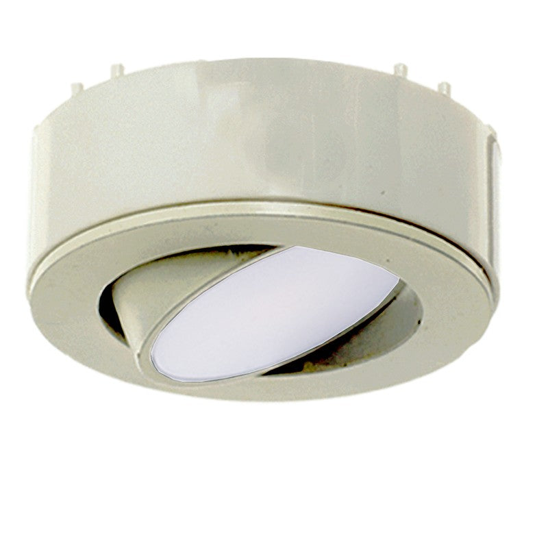 Westgate PL120ADJ-3KIT-30K-BN 4.5W 120V LED Adjustable 3-Pack Puck Lights 3000K Brushed Nickel Finish