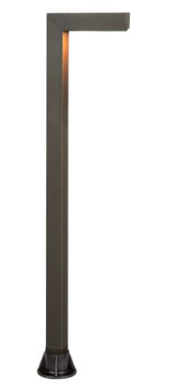 ABBA Lighting USA PLB07 LED 3W Integrated Brass L-Shaped Low Voltage Landscape Path Light With ABS Ground Spike 12V AC / DC