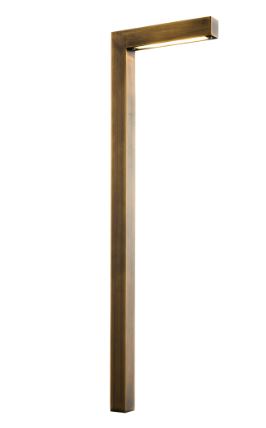 ABBA Lighting USA PLB10 LED Brass L-Shaped Low Voltage Pathway Outdoor Landscape Lighting