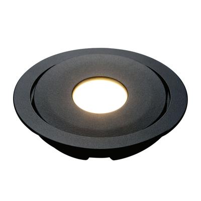Core Lighting PLC420TL-30K-BK-24V, LED 4.8W Adjustable Puck Light 24V, Color Temperature 3000K Black Finish