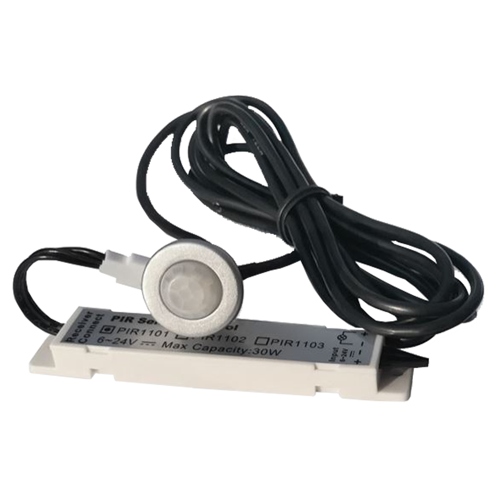 ABBA Lighting USA PR01 LED 12/24v Body Infrared PIR Motion Cabinet Light Sensor Switch Control